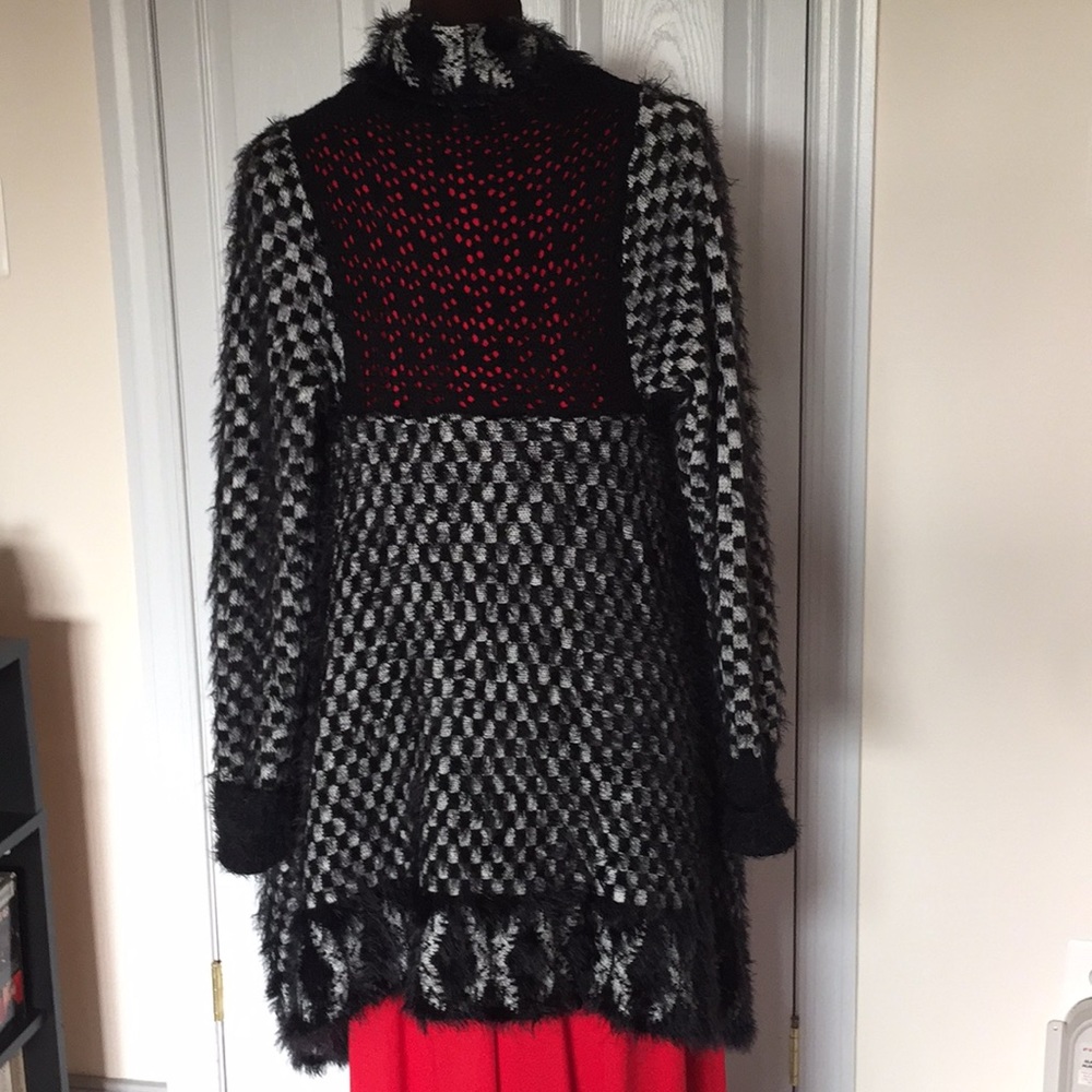 NWOT Boho style asymmetrical drape jacket - Picture 5 of 6